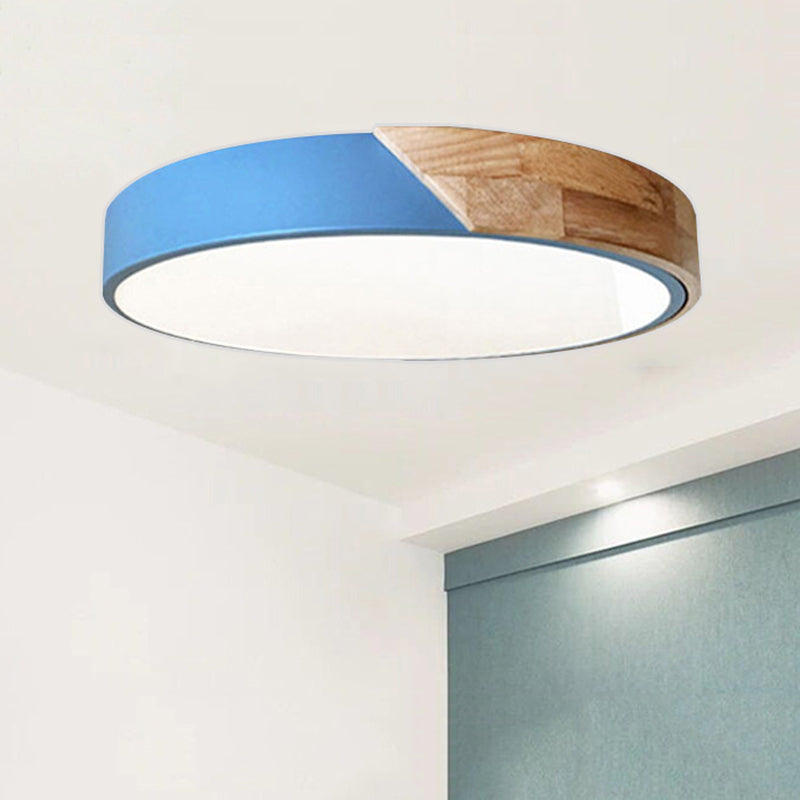 Moderne LED-Deckenlampe für Schlafzimmer - Energiesparende Acryl- und Metall-Einbauleuchte, Verschiedene Farben | Karnz