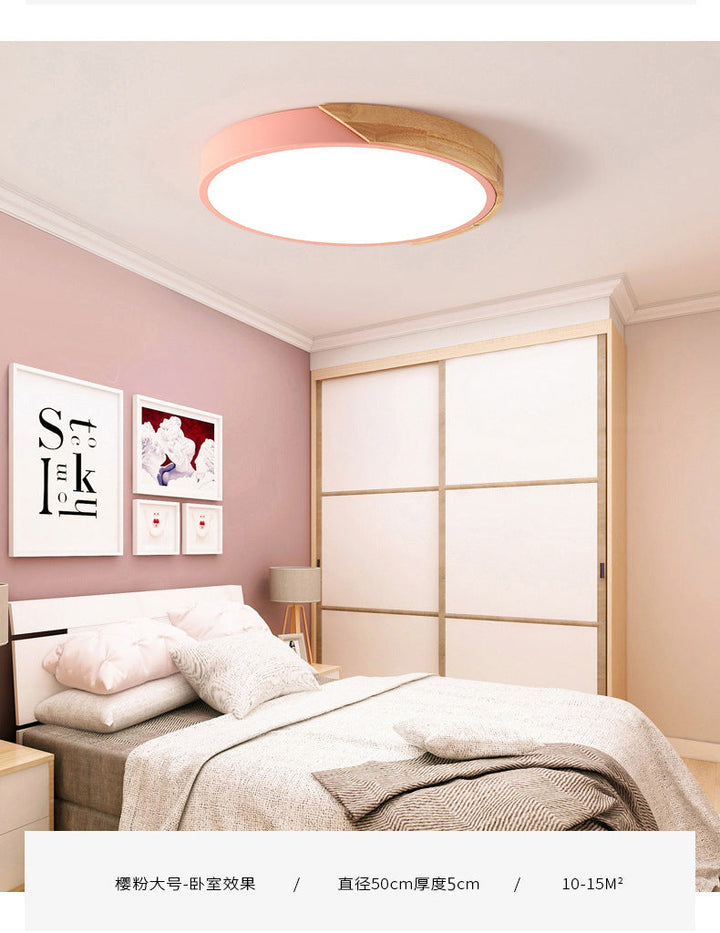 Moderne LED-Deckenlampe für Schlafzimmer - Energiesparende Acryl- und Metall-Einbauleuchte, Verschiedene Farben | Karnz