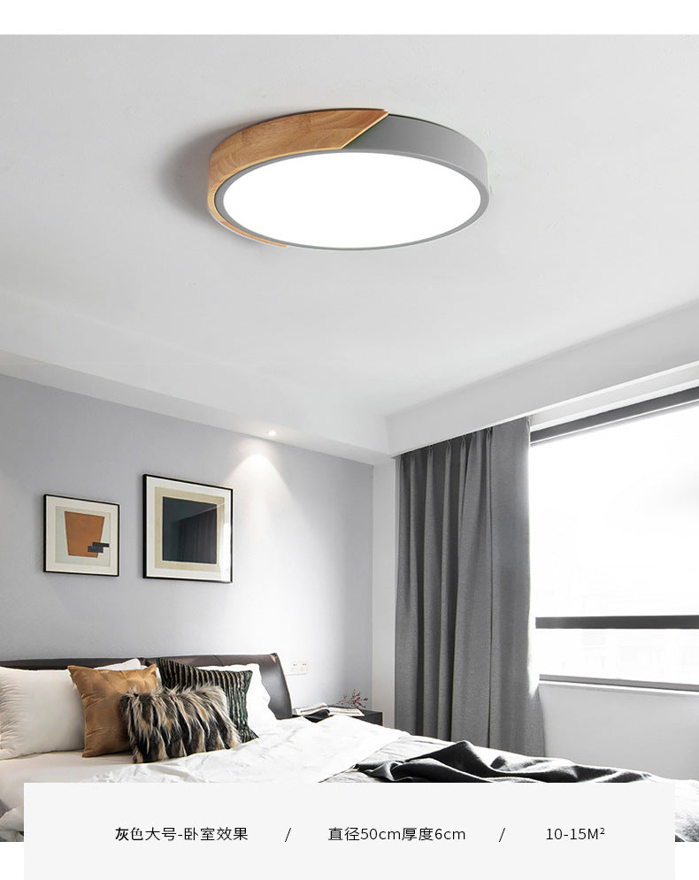 Moderne LED-Deckenleuchte fürs Schlafzimmer – Energiesparende Einbauleuchte aus Acryl und Metall, verschiedene Farben