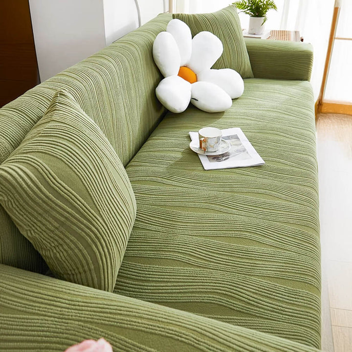 Jacquard Stretch Vollabdeckung Anti-Kratzer Couchbezug Weich Tierfreundlich | Karnz