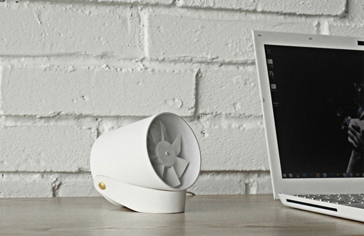 Flüsterleiser USB Betriebene Tragbarer Ventilator - Berühren Sie, um die sanfte Brise zu genießen | Karnz