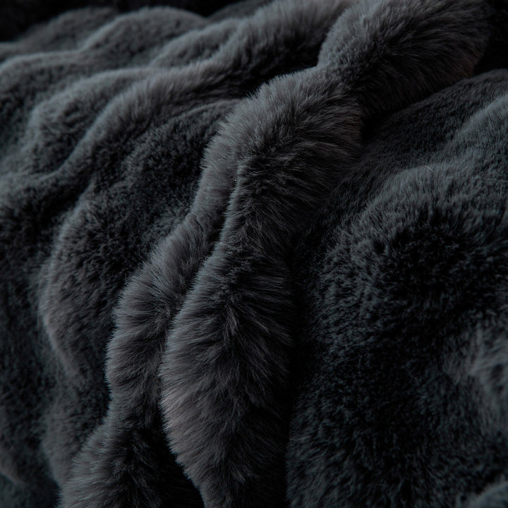 Luxe Ripple Faux Fur Sofa Cover - Modern, Stylisch & Langlebig Sofa Schutz | Karnz