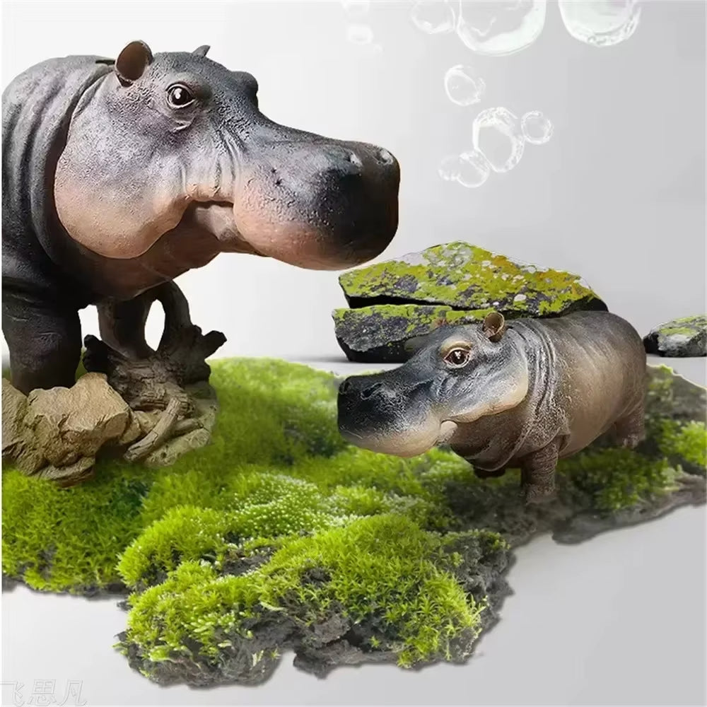 Mini Hippo Dekorative Fischtank LuftKarnzubber | Karnz