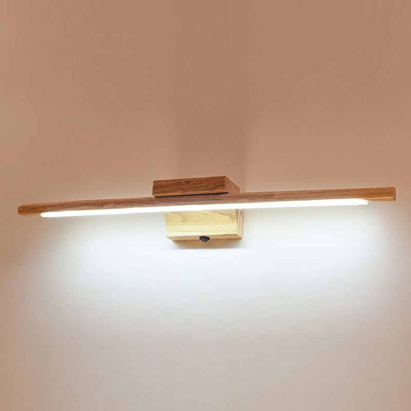 Wandleuchte aus Holz mit LED-Technologie, Simplicity Residence Wandleuchte für Badezimmer
