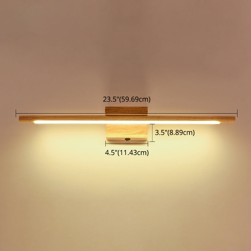 Wandleuchte aus Holz mit LED-Technologie, Simplicity Residence Wandleuchte für Badezimmer