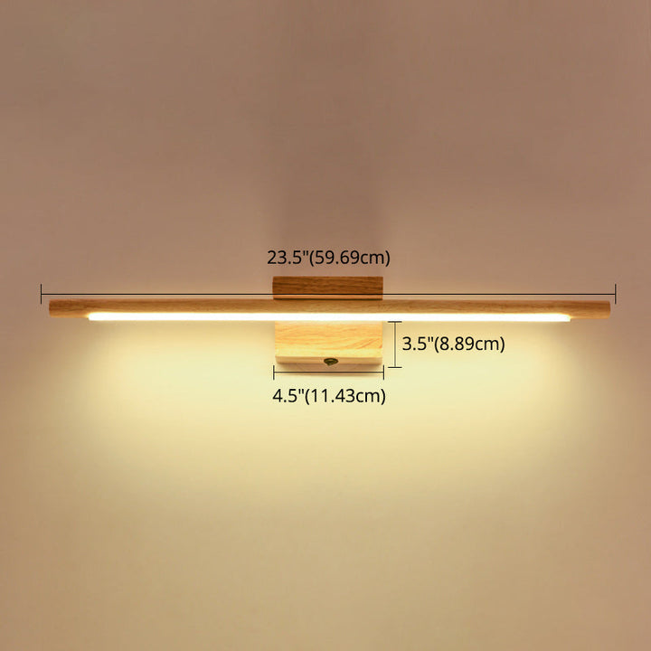 Wandleuchte aus Holz mit LED-Technologie, Simplicity Residence Wandleuchte für Badezimmer
