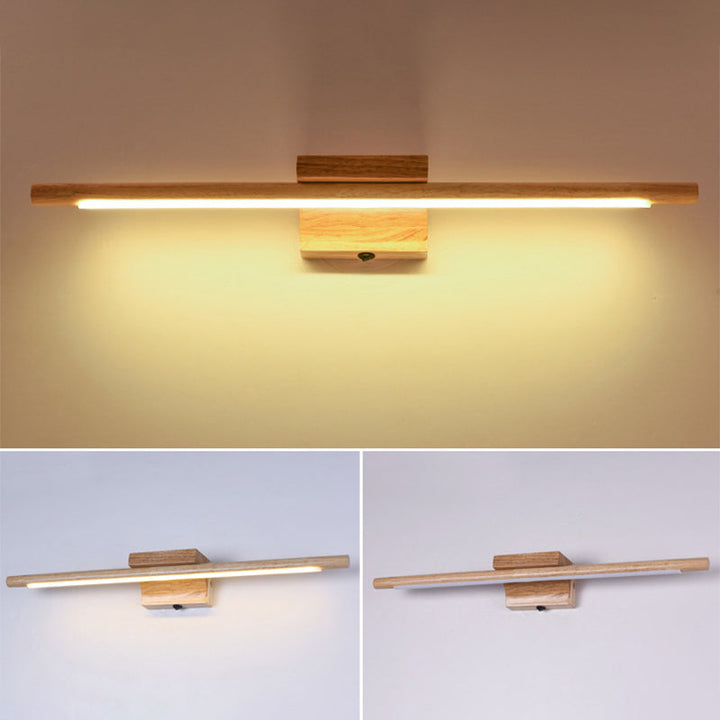 Wandleuchte aus Holz mit LED-Technologie, Simplicity Residence Wandleuchte für Badezimmer