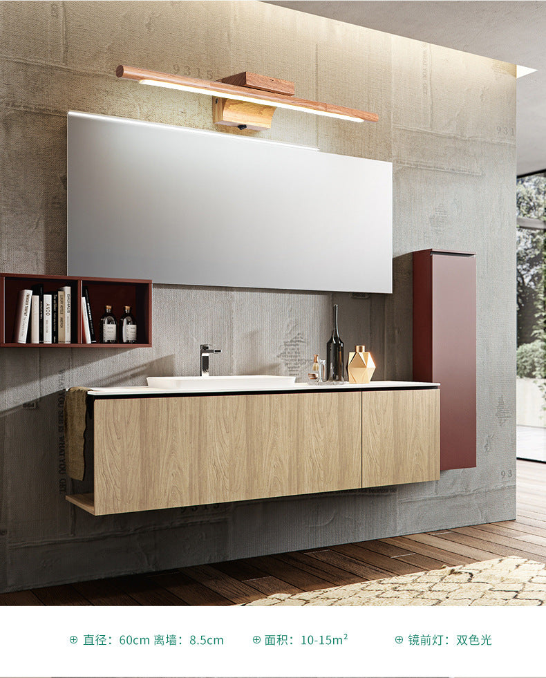 Wandleuchte aus Holz mit LED-Technologie, Simplicity Residence Wandleuchte für Badezimmer