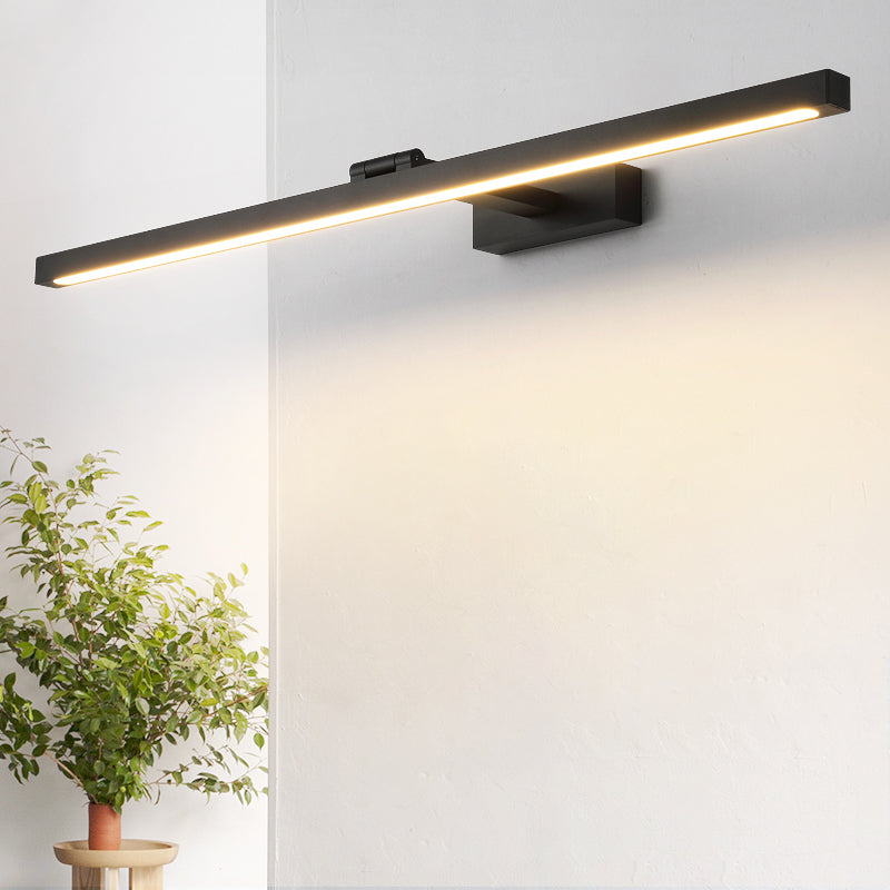Rechteckige Wandlampe Waschbecken Leuchten Nordic Minimalistischer Stil Aluminium Einzige Waschbeckenlampe | Karnz
