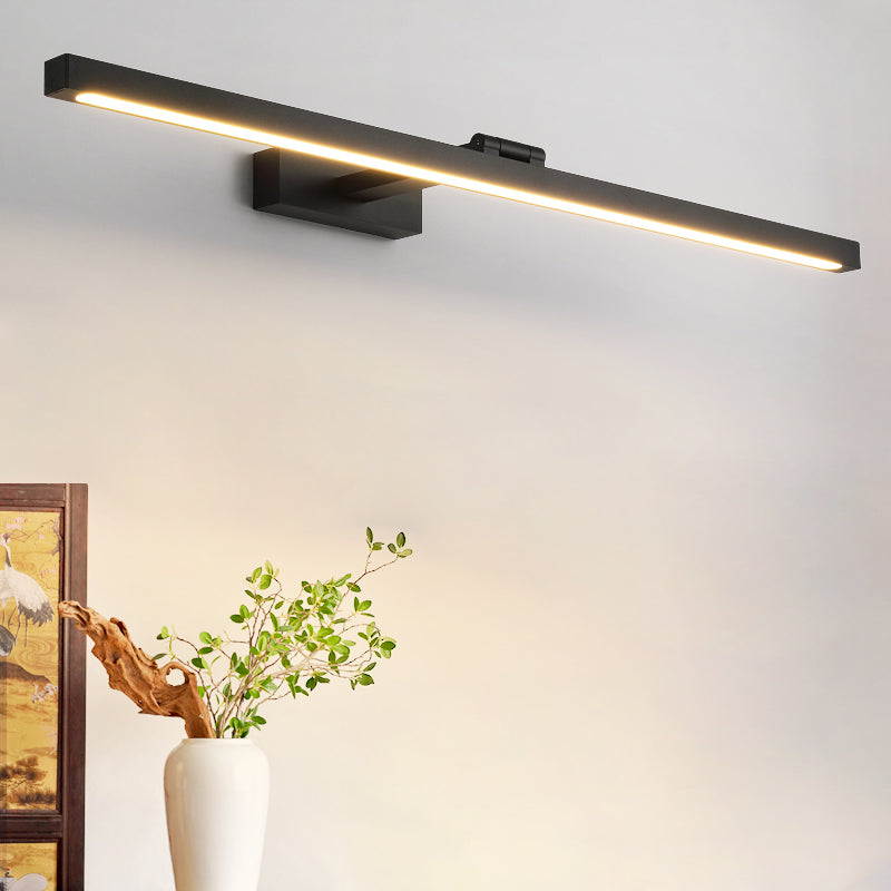Rechteckige Wandlampe Waschbecken Leuchten Nordic Minimalistischer Stil Aluminium Einzige Waschbeckenlampe | Karnz