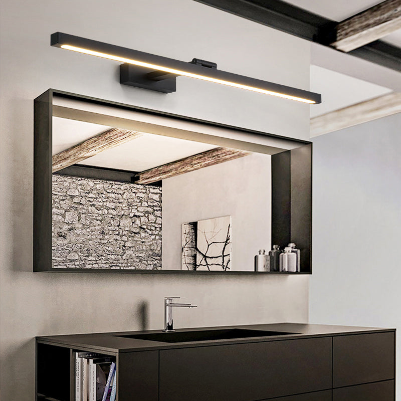 Rechteckige Wandlampe Waschbecken Leuchten Nordic Minimalistischer Stil Aluminium Einzige Waschbeckenlampe | Karnz