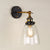 Ovaler Wandspiegel-Lampen Retro-Industriestil Glas Einzelne Spiegel-Lampe | Karnz