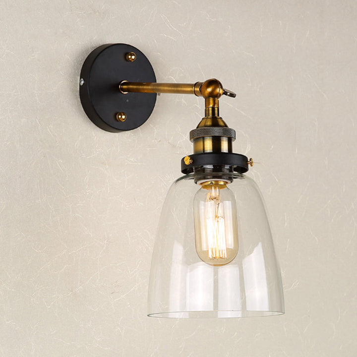 Ovaler Wandspiegel-Lampen Retro-Industriestil Glas Einzelne Spiegel-Lampe | Karnz