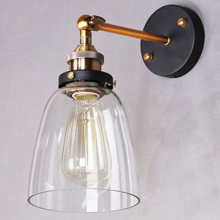Ovaler Wandspiegel-Lampen Retro-Industriestil Glas Einzelne Spiegel-Lampe | Karnz
