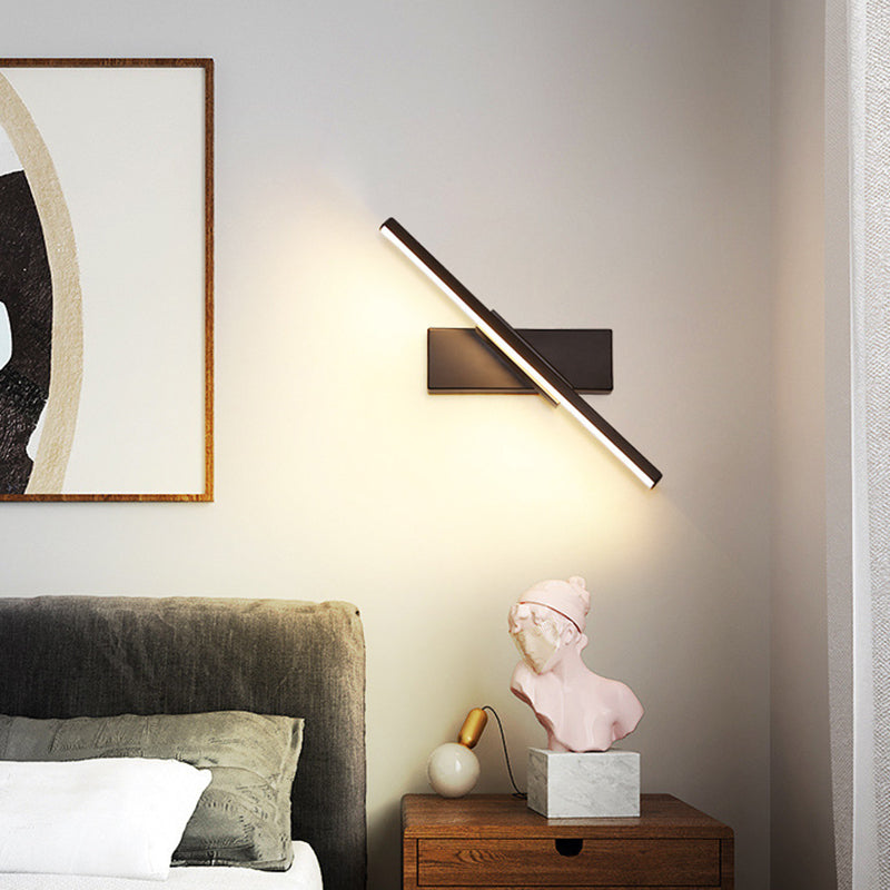 Reguläre moderne Wandleuchte LED Metall Nachttischlampen mit drehbarem Kopf | Karnz