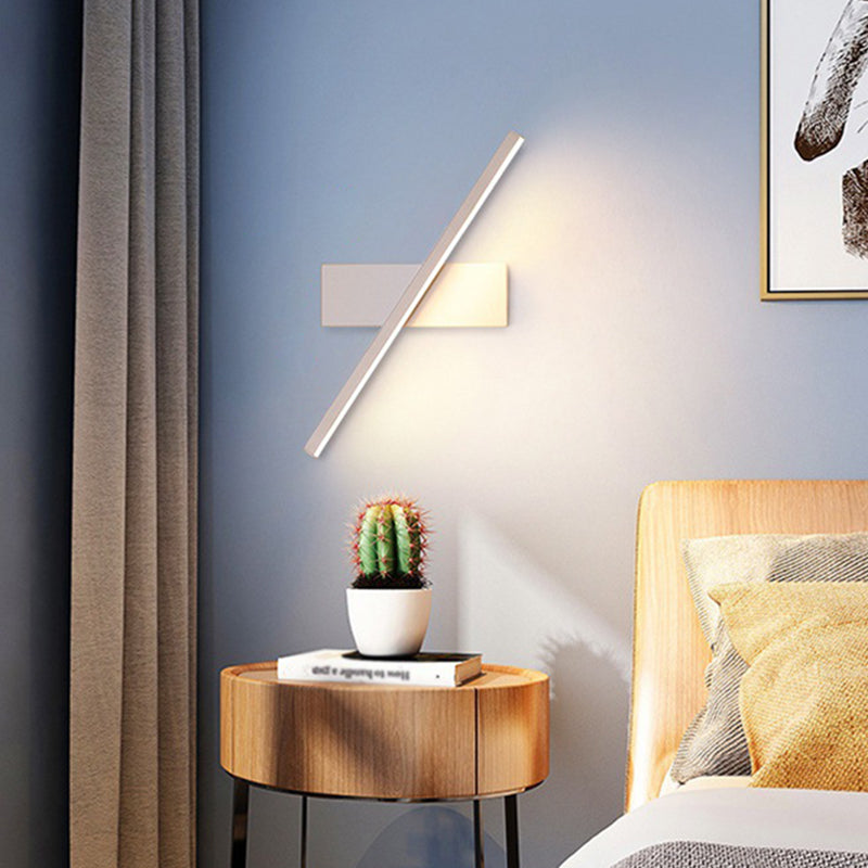 Reguläre moderne Wandleuchte LED Metall Nachttischlampen mit drehbarem Kopf | Karnz
