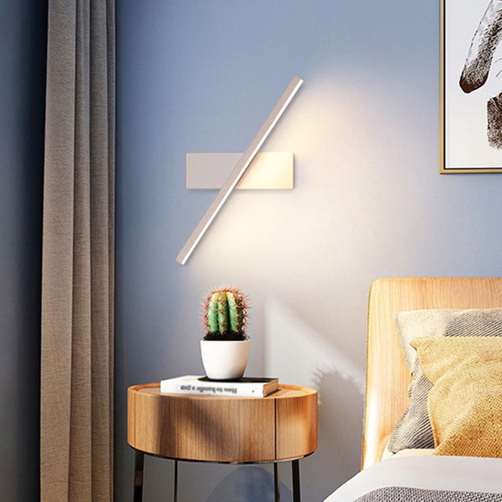 Reguläre moderne Wandleuchte LED Metall Nachttischlampen mit drehbarem Kopf | Karnz