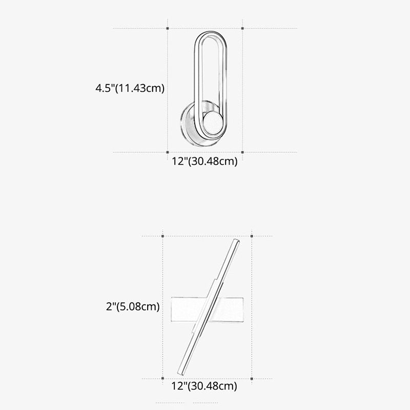 Reguläre moderne Wandleuchte LED Metall Nachttischlampen mit drehbarem Kopf | Karnz