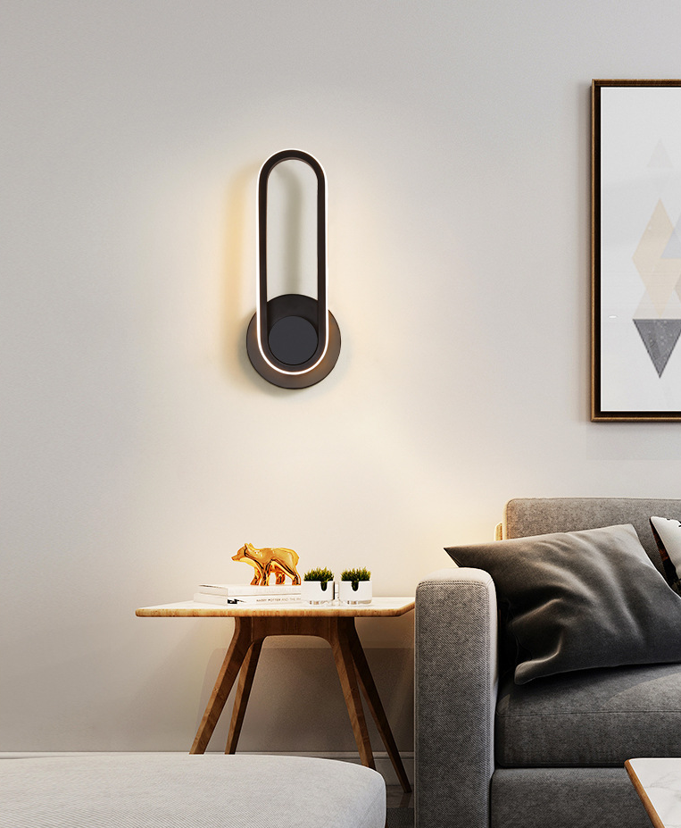 Reguläre moderne Wandleuchte LED Metall Nachttischlampen mit drehbarem Kopf | Karnz