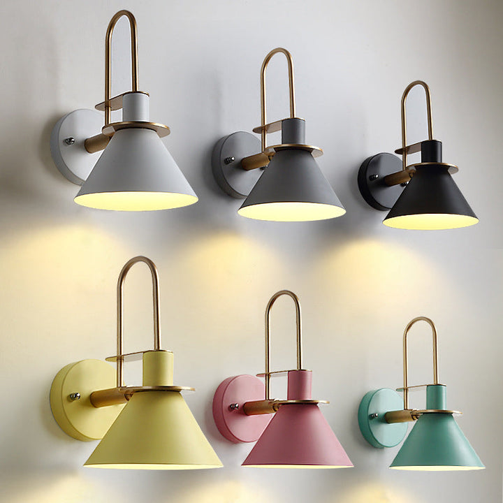 Macaroon Stil Wandmontage Lichtarmatur Metall Bunte Wandleuchte für Hotelzimmer | Karnz