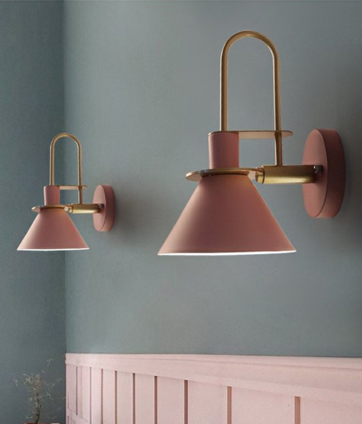 Macaroon Stil Wandmontage Lichtarmatur Metall Bunte Wandleuchte für Hotelzimmer | Karnz