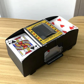 Automatischer Spielkartenmischer – Ideal für 2/4/6 Kartenspiele, elektrischer Spielkartenmischer für Poker