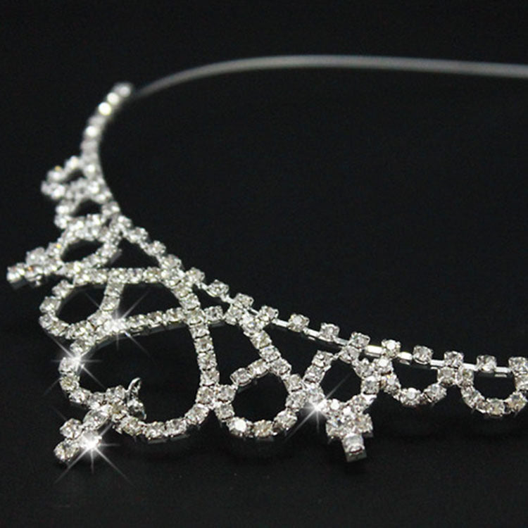 Damen Elegante Kristall-Tiara Karnz