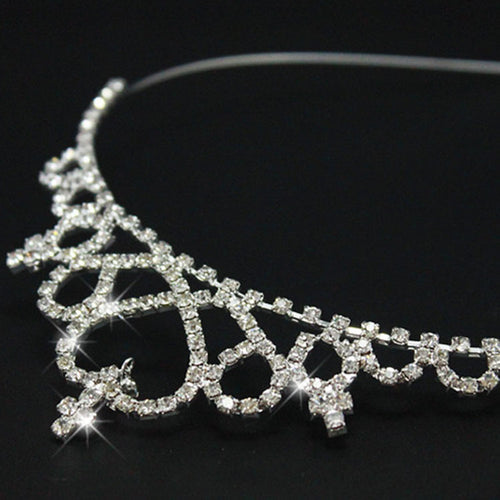 Damen Elegante Kristall-Tiara Karnz