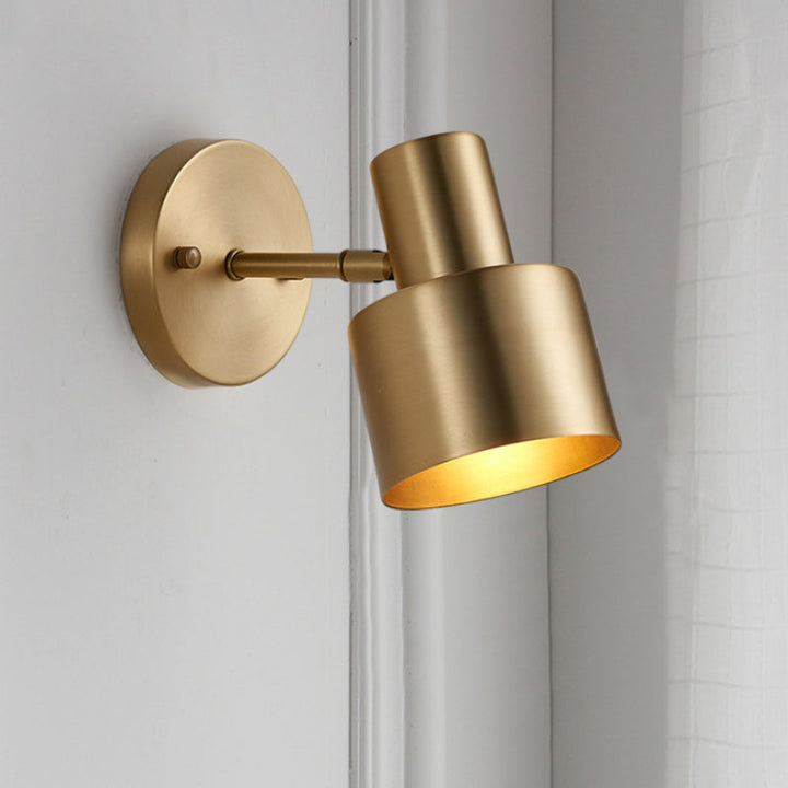 Metall Messing Wand Vanity Licht Zylinder 1/2/3-Birne LED Traditionalist Wandleuchte für Badezimmer | Karnz