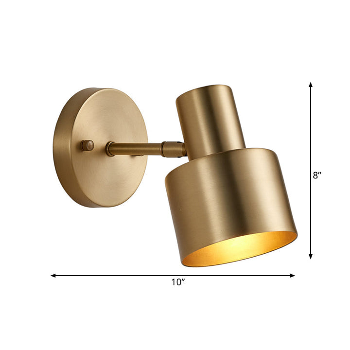 Metall Messing Wand Vanity Licht Zylinder 1/2/3-Birne LED Traditionalist Wandleuchte für Badezimmer | Karnz