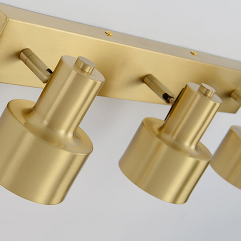 Metall Messing Wand Vanity Licht Zylinder 1/2/3-Birne LED Traditionalist Wandleuchte für Badezimmer | Karnz