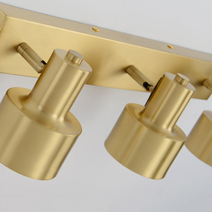 Metall Messing Wand Vanity Licht Zylinder 1/2/3-Birne LED Traditionalist Wandleuchte für Badezimmer | Karnz