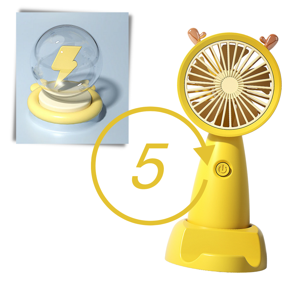 Mini USB Ventilator mit Handyhalter | Karnz