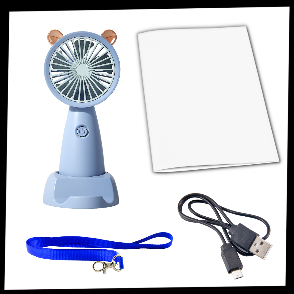 Mini USB Ventilator mit Handyhalter | Karnz