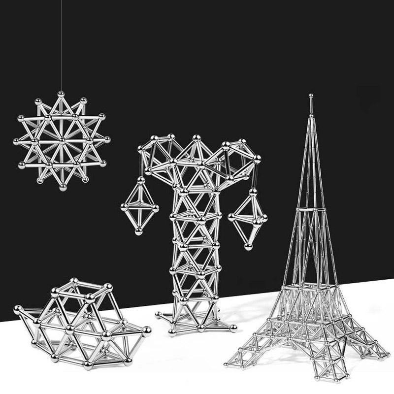 DIY-Set aus Magnetkugeln und -stäben