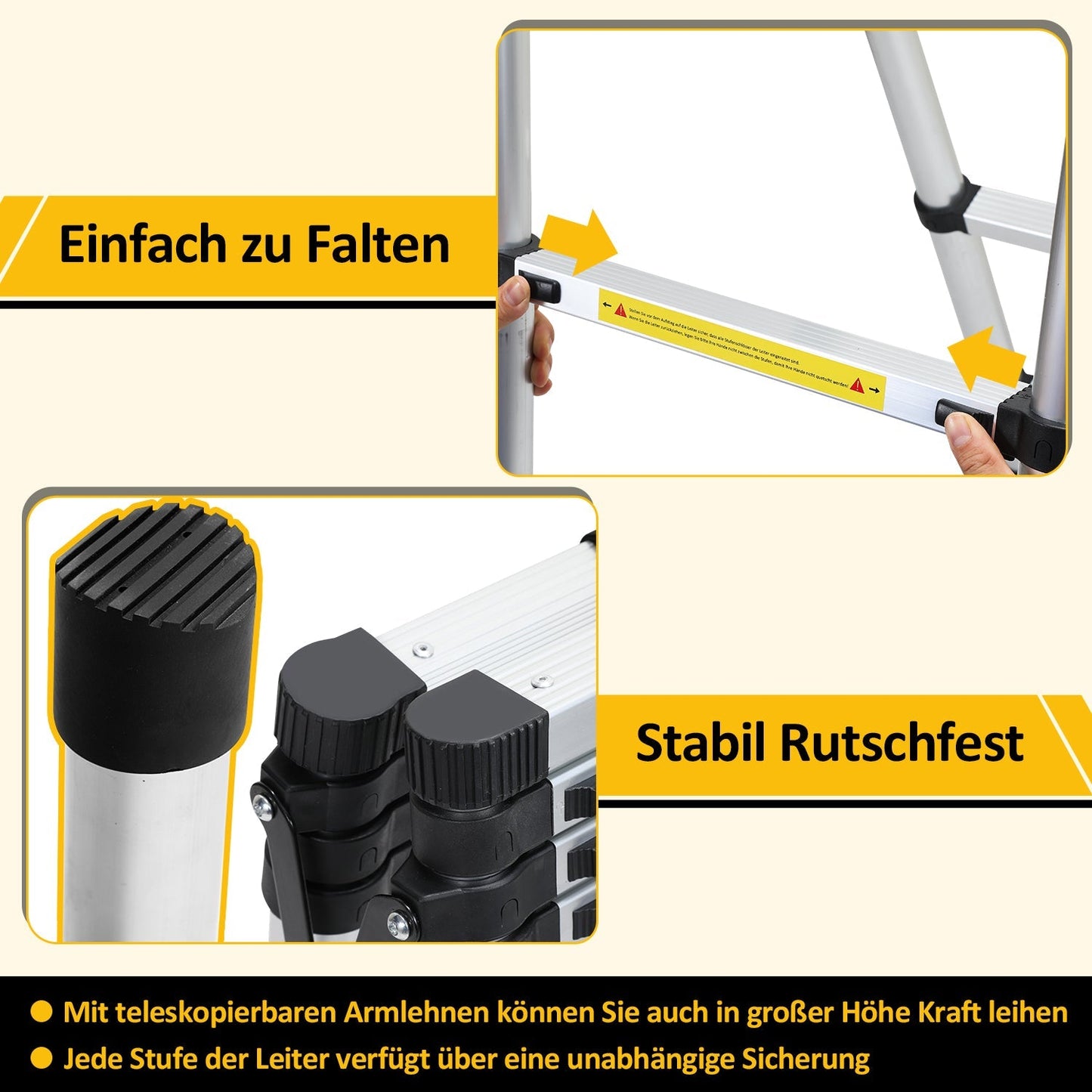 Teleskopleiter Klappleiter A-Rahmen | Karnz