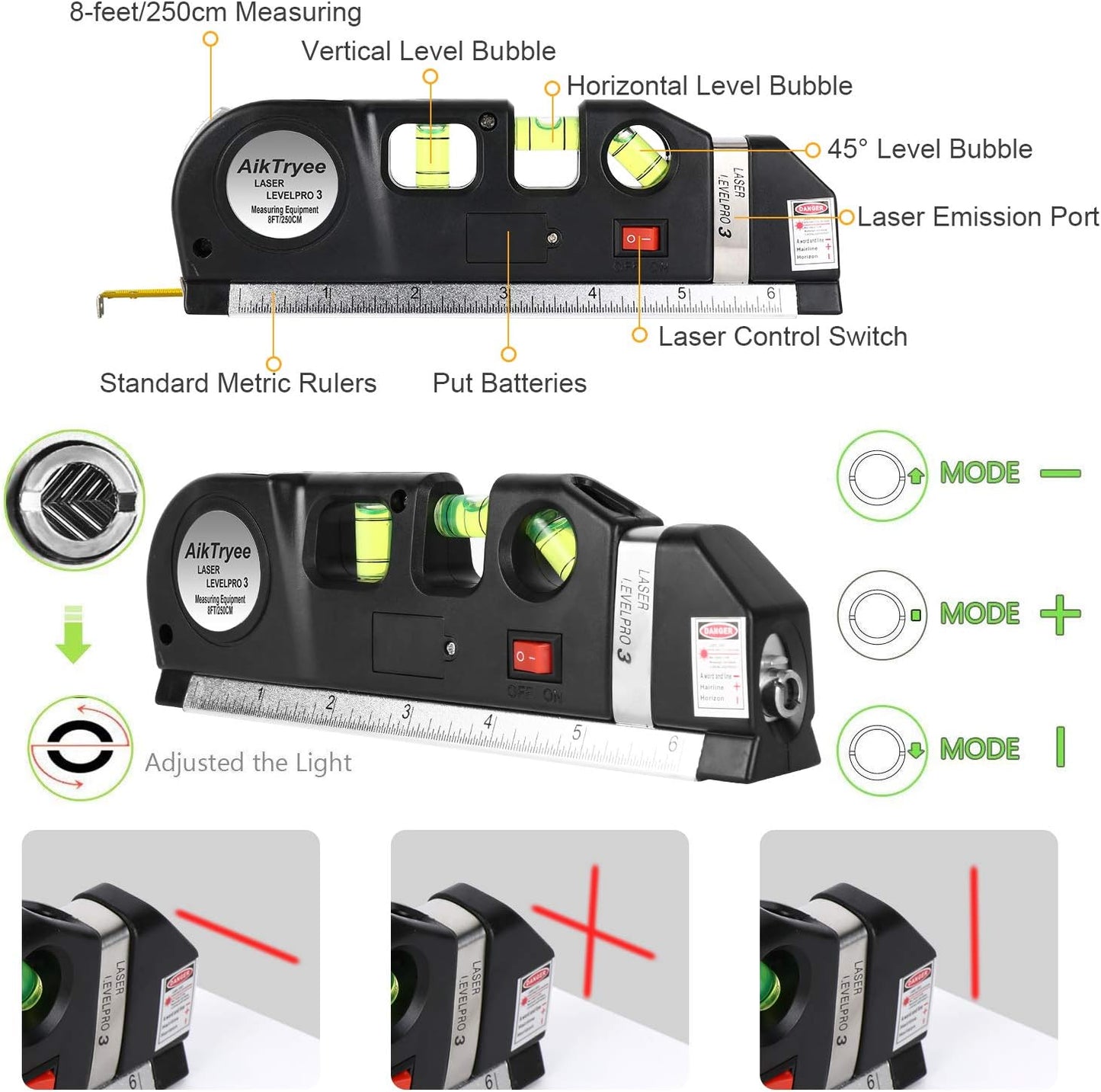 TrueAlign Laser Level — Ziehe perfekte Linien im Handumdrehen und fühle dich wie ein Profi ohne Stress | Karnz