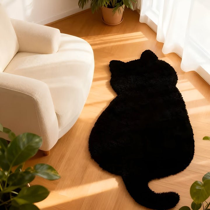 Kleinere Decke in Katzenform – weich und gemütlich | Perfekt für Sofa, Regal oder Kommode | Karnz