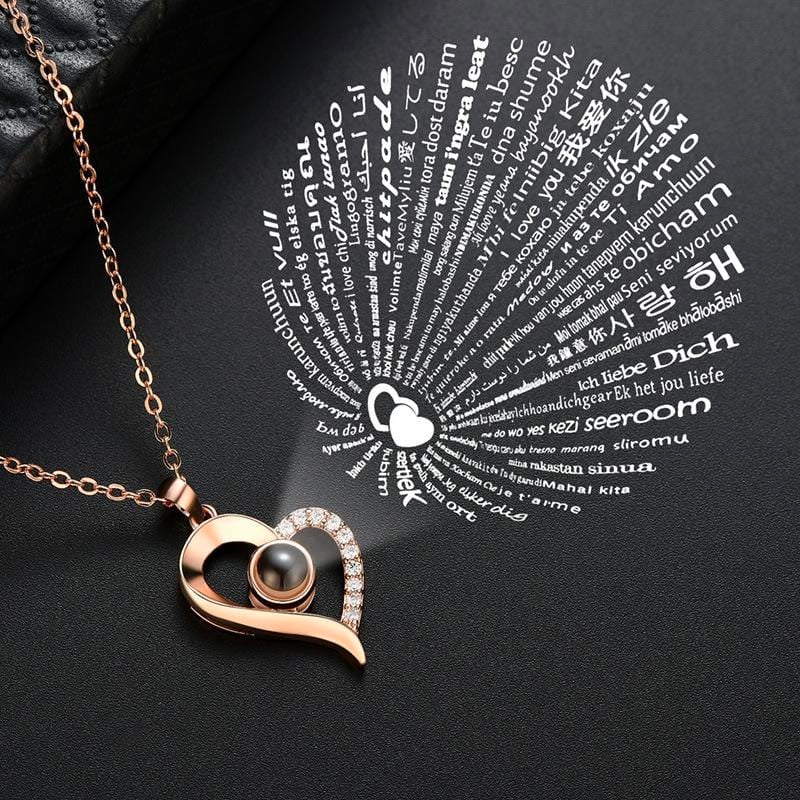 Halskette „Ich liebe dich“ in 100 Sprachen