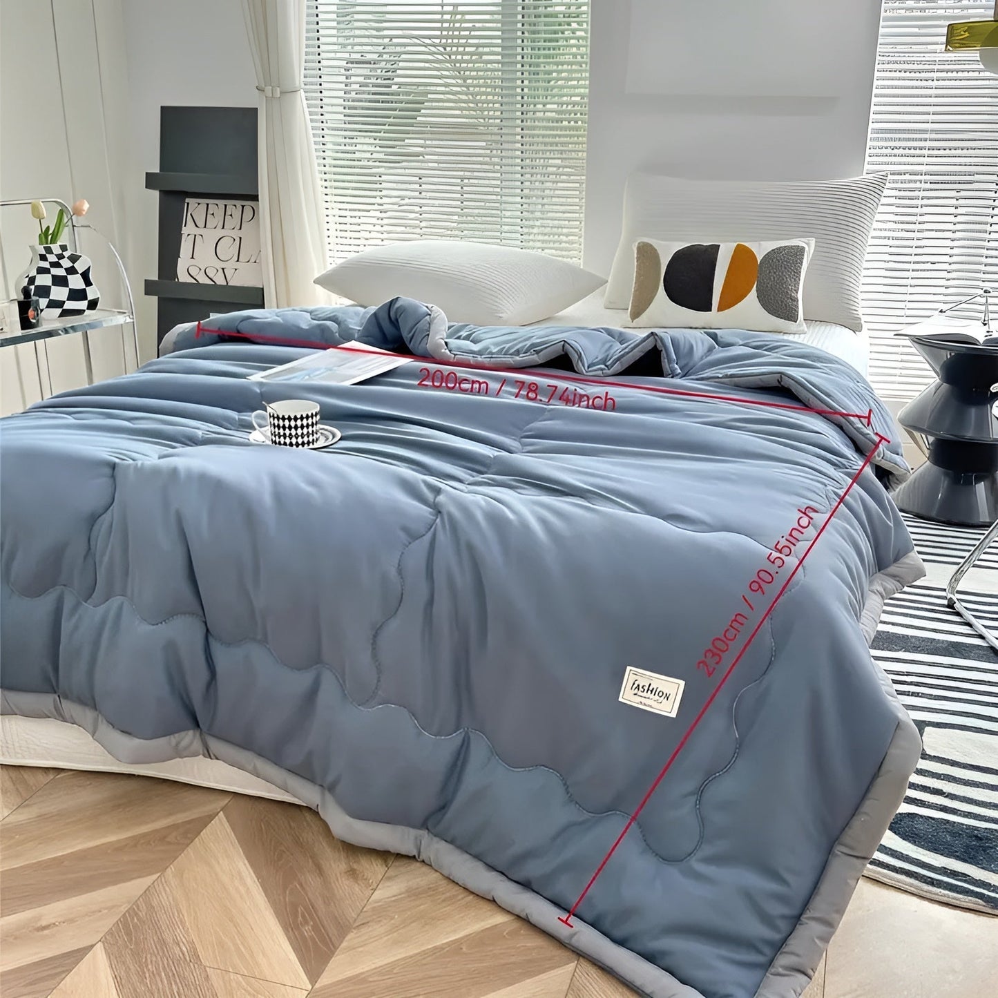 Leichte Tagesdecke für den Sommer – Atmungsaktiv & Vielseitig | Für Sofa, Bett & Reisen | Karnz