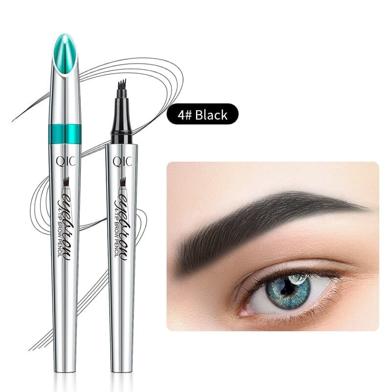 3D wasserfester Microblading-Augenbrauenstift mit 4 Gabelspitzen, Tattoo-Stift