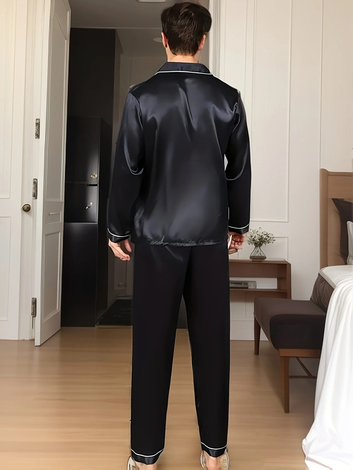 Sandsberg | Nachtprestige Luxus Herren Pyjama | Elegante Nachtwäsche | Bequem & Atmungsaktiv | Für erholsamen Schlaf