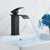 Edelstahl-Waschtischarmatur – Wasserfallauslauf mit Warm- und Kaltwasser | Einloch-Mischbatterie im Karnzack-Design für das Badezimmer