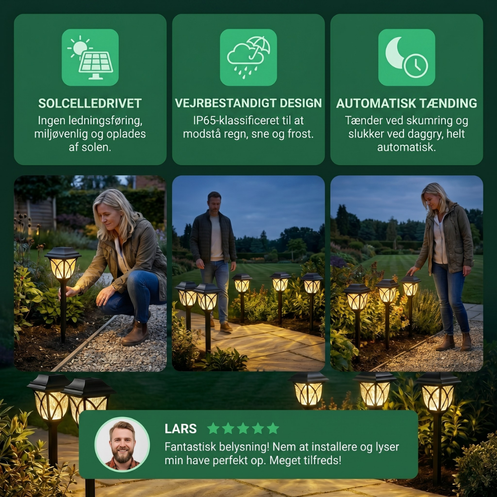 LumaPath Solarleuchte für Gartenwege | Karnz