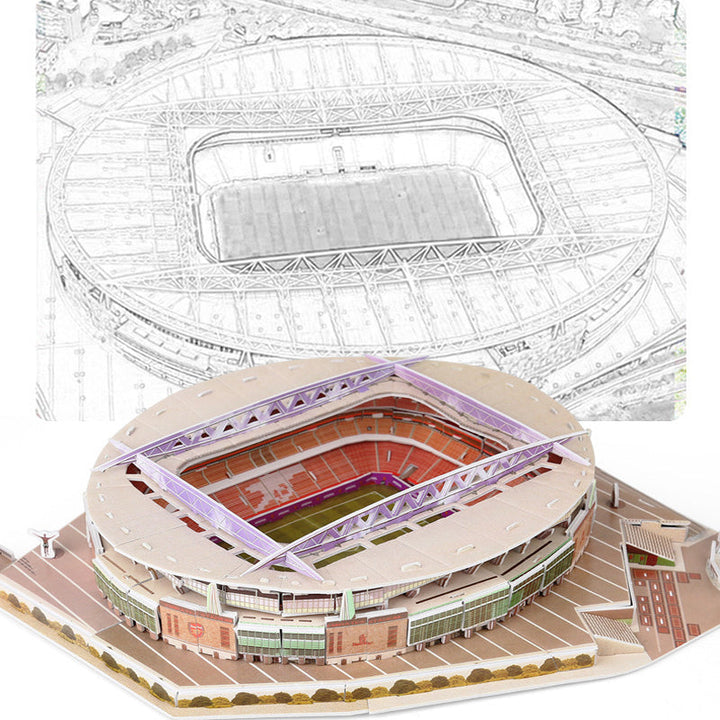 3D-Puzzle-Fußballstadion