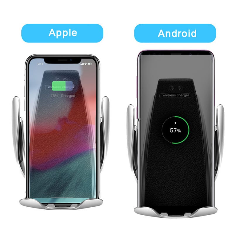 Drahtloses automatisches mobiles Ladegerät und Halterung für das Auto | Karnz