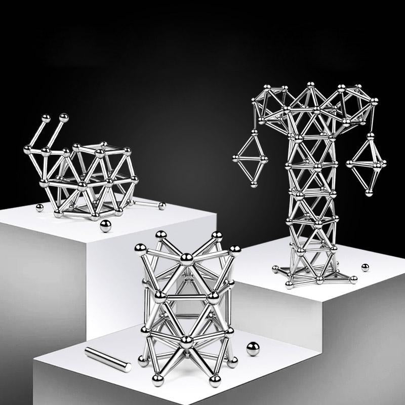 DIY-Set aus Magnetkugeln und -stäben