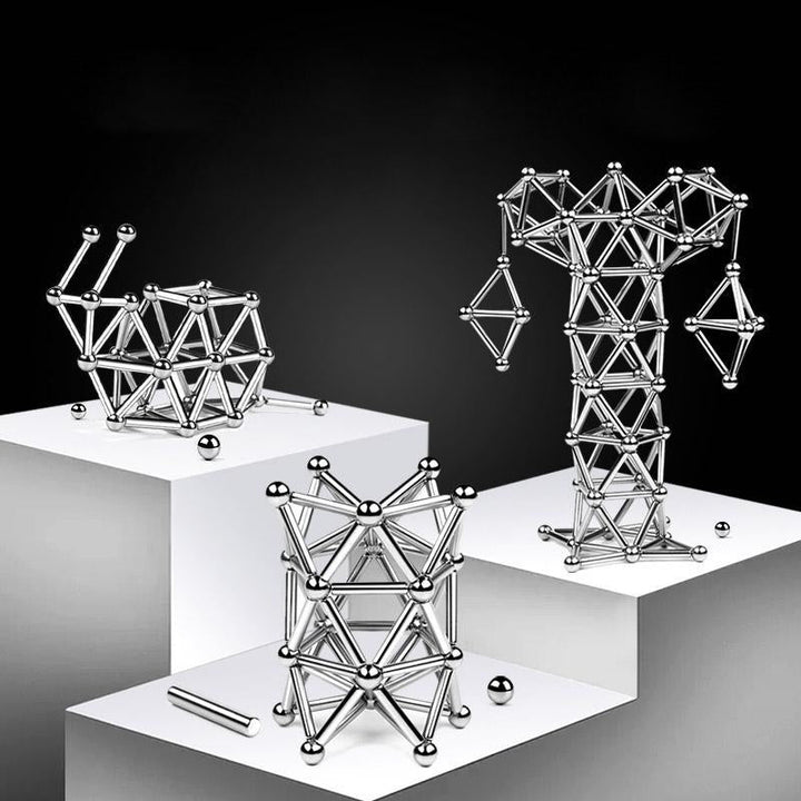 DIY-Set aus Magnetkugeln und -stäben