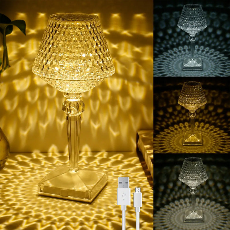 Kristall-Tischlampe | Karnz