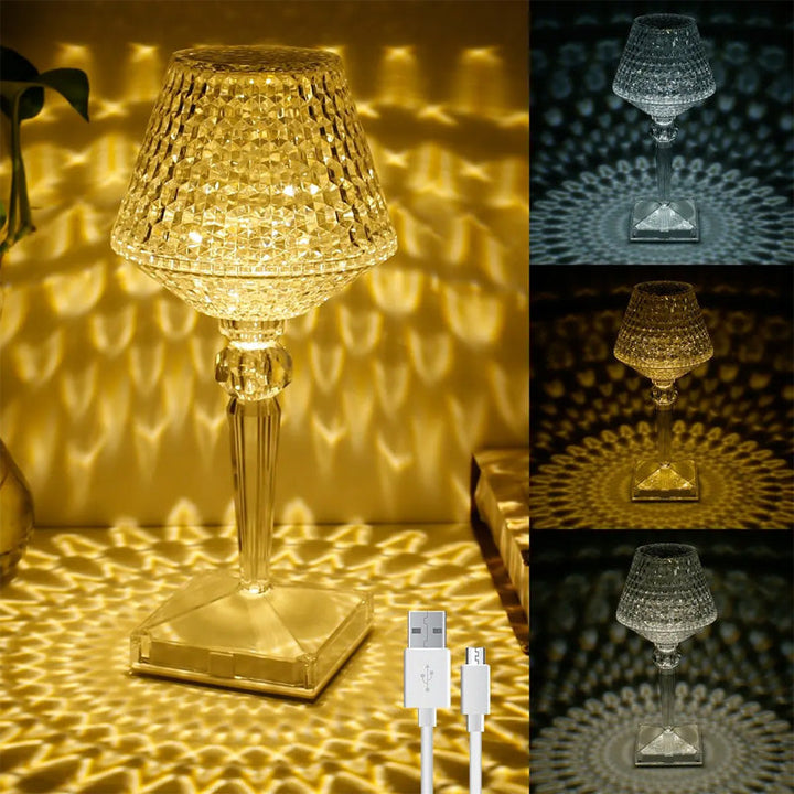 Kristall-Tischlampe | Karnz
